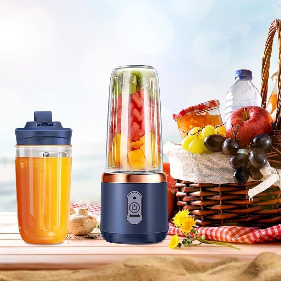 Portable Mini Kitchen Blender | Rechargeable USB Juicer & Smoothie Maker